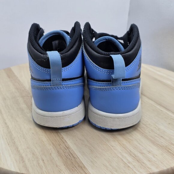 Nike Boys Air Jordan 1 Mid DQ8424-401 Blue Basketball Shoes Sneakers Size 2Y - Picture 6 of 9
